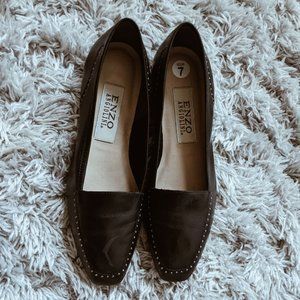 Like new! Enzo Anglioni Women's leather flats size  7N (narrow).